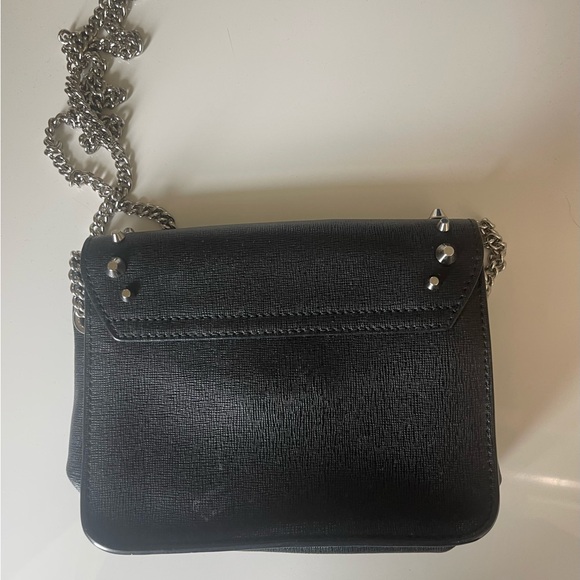 Furla Black Quilted Crossbody Bag with Chain Straps - Picture 4 of 4